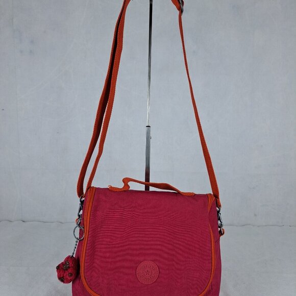 Kipling Handbags - Kipling Kichirou Lunch Bag Pink Crossbody Nylon - Used - Great Condition